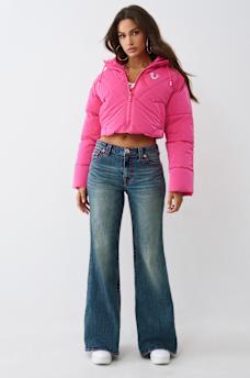 CHAQUETA ACOLCHADA DE ALTO BRILLO CON CAPUCHA, image 3