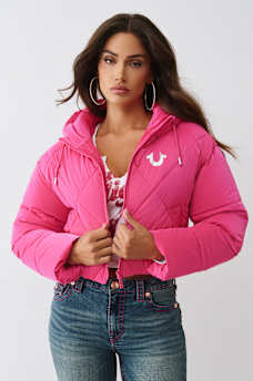 CHAQUETA ACOLCHADA DE ALTO BRILLO CON CAPUCHA, image 5