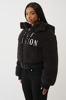 EMBROIDERED SHERPA JACKET, image 4