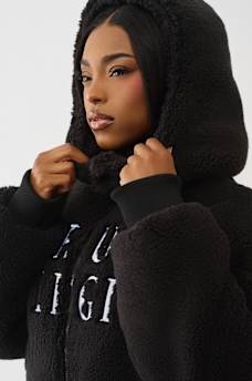 EMBROIDERED SHERPA JACKET, image 6