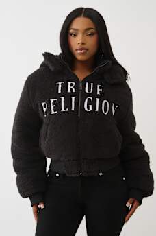 EMBROIDERED SHERPA JACKET, image 1