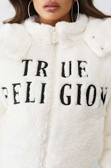 EMBROIDERED SHERPA JACKET, image 5