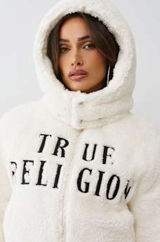 EMBROIDERED SHERPA JACKET, image 6