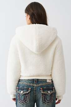 EMBROIDERED SHERPA JACKET, image 7