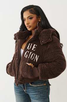 CHAQUETA SHERPA BORDADA, image 4