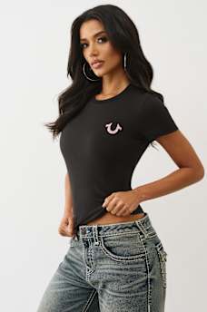 CRYSTAL LOGO CREWNECK TEE, image 4