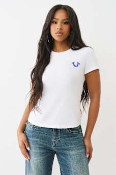 CRYSTAL LOGO CREWNECK TEE, image 2