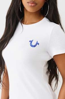 CRYSTAL LOGO CREWNECK TEE, image 6