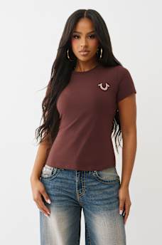 CRYSTAL LOGO CREWNECK TEE, image 2