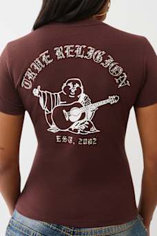 CRYSTAL LOGO CREWNECK TEE, image 1