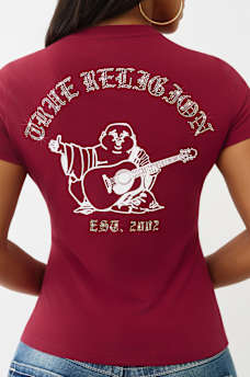 CRYSTAL LOGO CREWNECK TEE, image 1