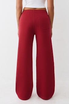 PANTALONES DEPORTIVOS DE PIERNA ANCHA CON LETRAS CON CRISTALES, image 5