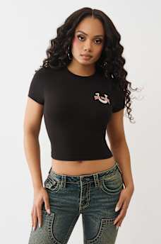 SCREEN PRINTED LOGO BABY TEE, image 2