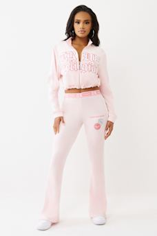 VELOUR  BOOTCUT TRACK PANT, image 4