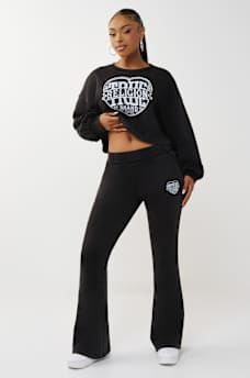 WASHED HERITAGE BOOTCUT SWEATPANT