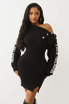 SU&Eacute;TER LARGO CON HOMBRO DESCUBIERTO, image 1