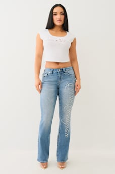 BECCA CRYSTAL MID RISE BOOTCUT JEAN, image 2