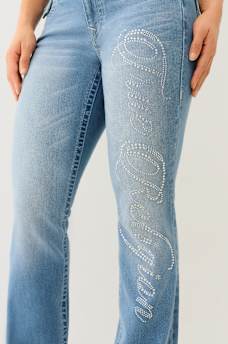 BECCA CRYSTAL MID RISE BOOTCUT JEAN, image 3