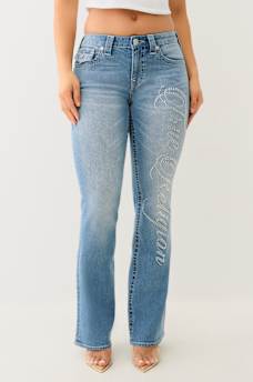 BECCA CRYSTAL MID RISE BOOTCUT JEAN, image 4