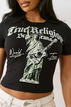 CRYSTAL LADY LIBERTY BABY TEE, image 1