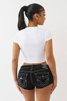 DISTRESSED CAP SLEEVE BABY TEE, image 5
