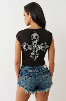 CRYSTAL LOGO CREST BABY TEE, image 5