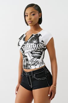 PAPARAZZI V NOTCH TEE, image 4
