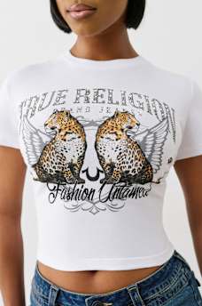 WINGED LEOPARD BABY TEE, image 1