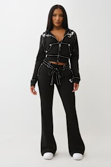 SHRUNKEN BIG T ZIP UP HOODIE, image 3