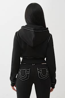 SHRUNKEN BIG T ZIP UP HOODIE, image 5