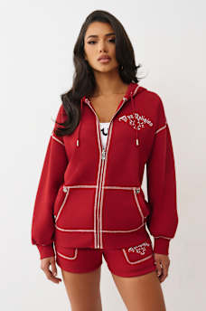 WINGED HEART APPLIQUE BOYFRIEND HOODIE, image 4