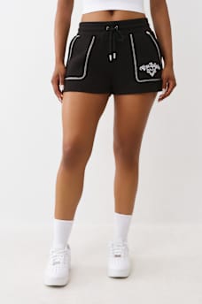 EMBROIDERED RELAXED SHORT, image 2