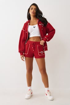 EMBROIDERED RELAXED SHORT, image 3