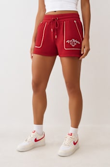 EMBROIDERED RELAXED SHORT, image 4