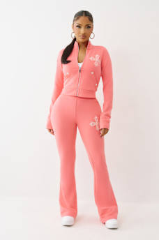 CRYSTAL TERRY TRACK JACKET, image 3