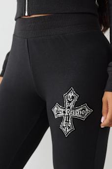 CRYSTAL TERRY BOOTCUT SWEATPANT, image 6
