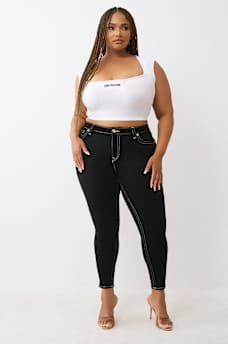 PLUS JENNIE MID RISE CURVY SKINNY JEAN, image 3