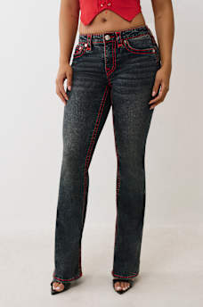 JEANS CORTE DE BOTA BECCA CON COSTURA S&Uacute;PER T, image 3