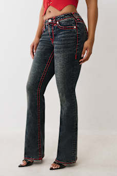 JEANS CORTE DE BOTA BECCA CON COSTURA S&Uacute;PER T, image 4