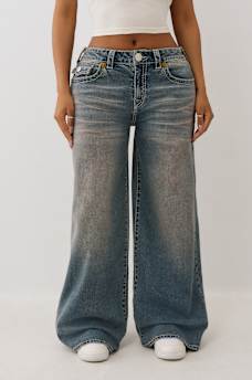 JESSIE MID RISE BIG T BAGGY JEAN, image 1