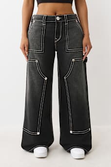 JESSIE BIG T EMBROIDERED SUPER BAGGY JEAN, image 2