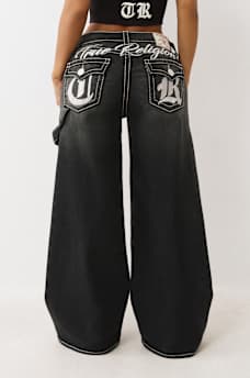 JESSIE BIG T EMBROIDERED SUPER BAGGY JEAN, image 5