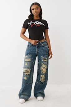EMBROIDERED LOGO BABY TEE, image 3