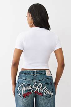 EMBROIDERED LOGO BABY TEE, image 5
