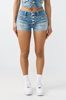 FRONT POCKET DENIM SHORT, image 2