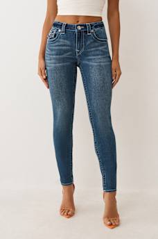 JENNIE MID RISE MONEY EMBROIDERED CURVY SKINNY JEAN, image 2