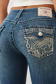 JENNIE MID RISE MONEY EMBROIDERED CURVY SKINNY JEAN, image 1