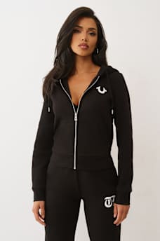 CRYSTAL LOGO ZIP HOODIE, image 5