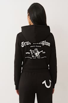 CRYSTAL LOGO ZIP HOODIE, image 6