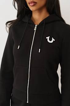 CRYSTAL LOGO ZIP HOODIE, image 7